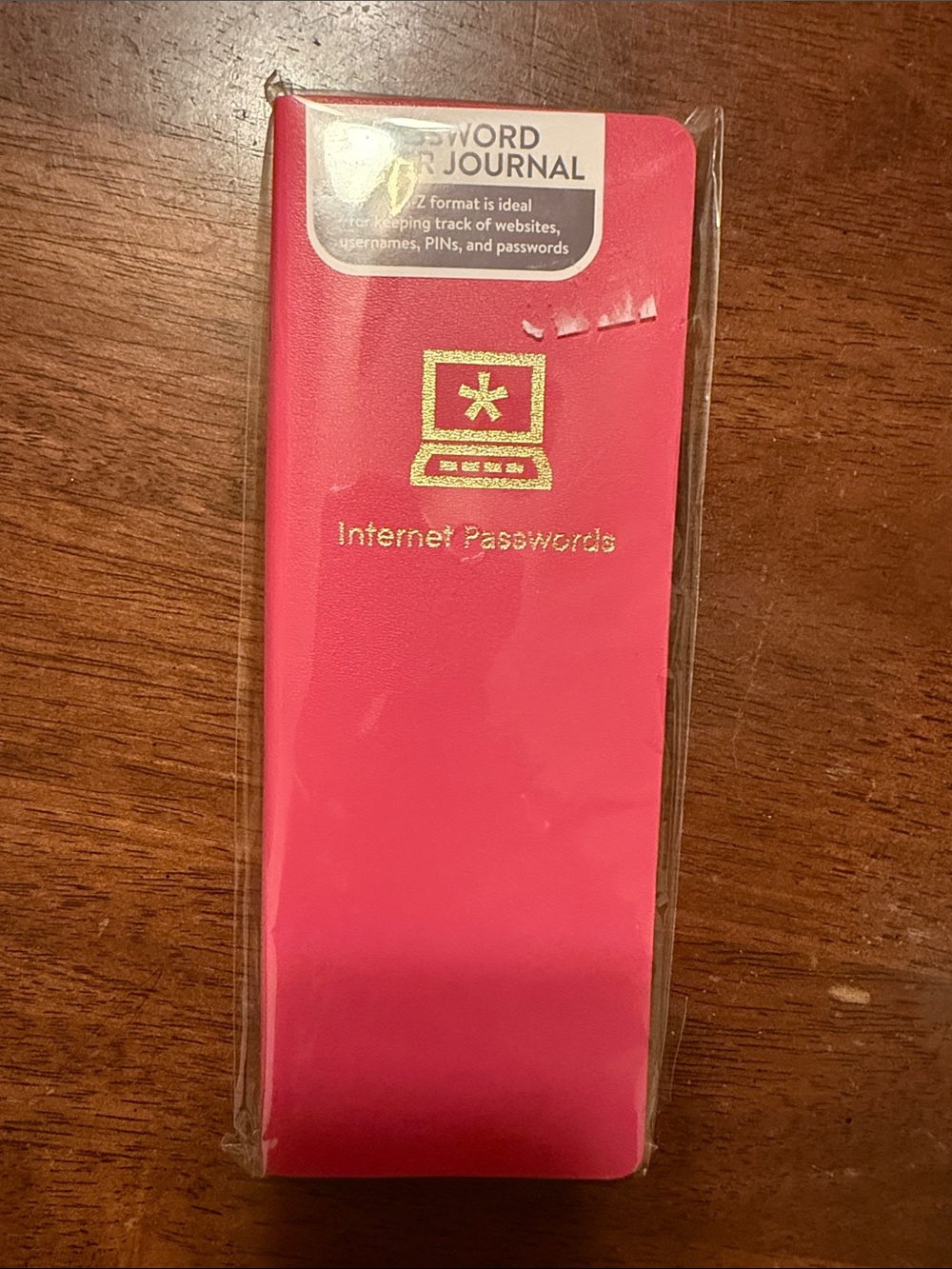 Studio Internet Passwords Journal - Hot Pink Cover